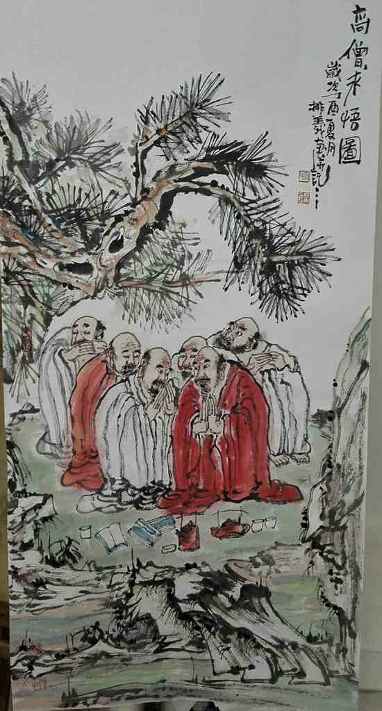 著名画家麻排义作品