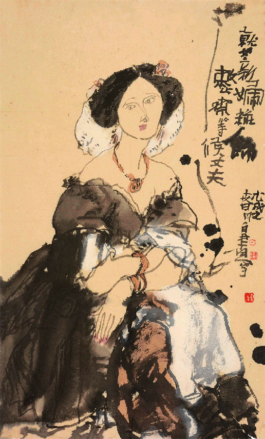 10.jpg 著名画家白野夫人物画欣赏