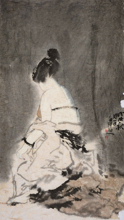 著名画家白野夫人物画欣赏
