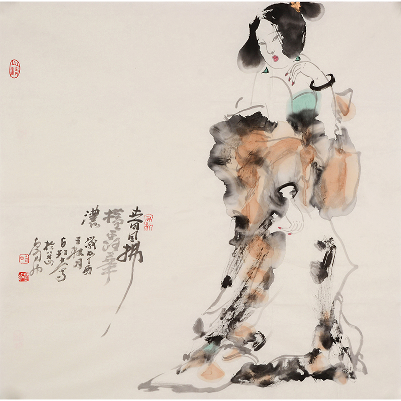 著名画家白野夫人物画欣赏