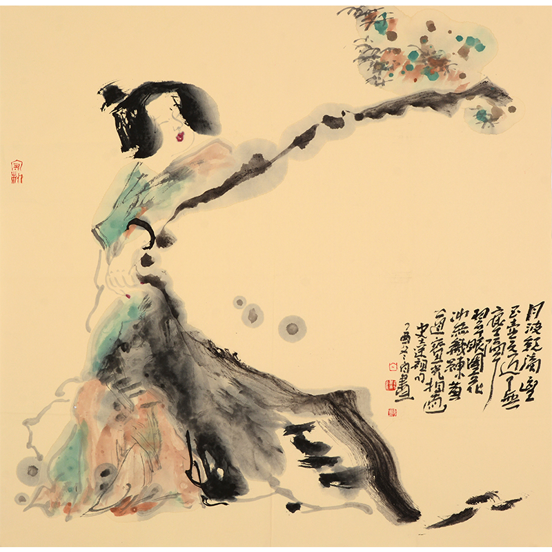 著名画家白野夫人物画欣赏