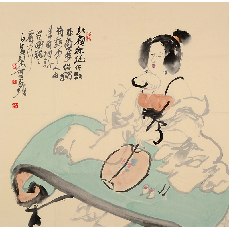 著名画家白野夫人物画欣赏